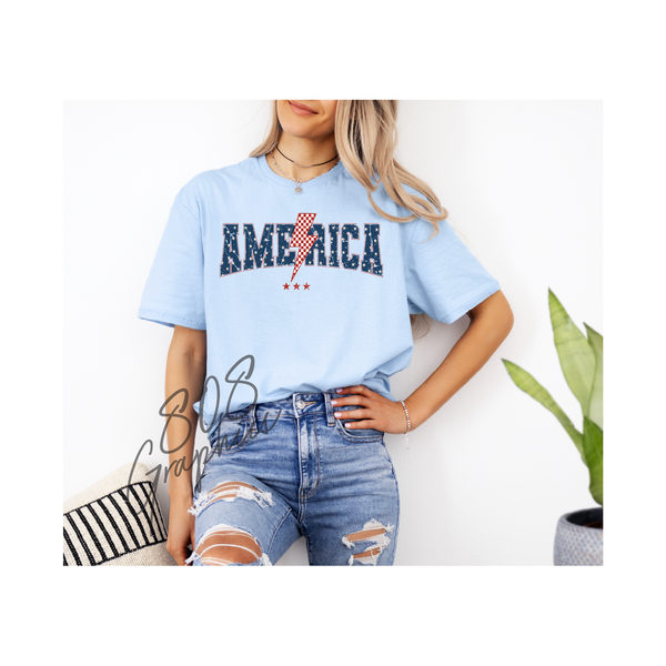 America Lightening Bolt