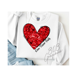 Love Never Fails Sequin- Transfer