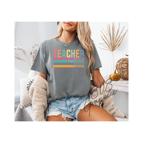 Marquee Teacher Educator Compassionate Dedicated Motivated