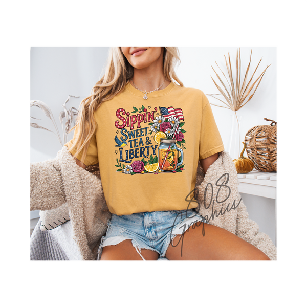 Sippin Sweet Tea and Liberty- DTFilm Transfer